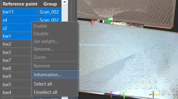 Qualität der Registrierung prüfen und Fehler kontrollieren